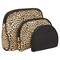 3 Pieces Glamlily Leopard Makeup Bags Set for Women, Cosmetic Travel Pouch Toiletry Organizer
